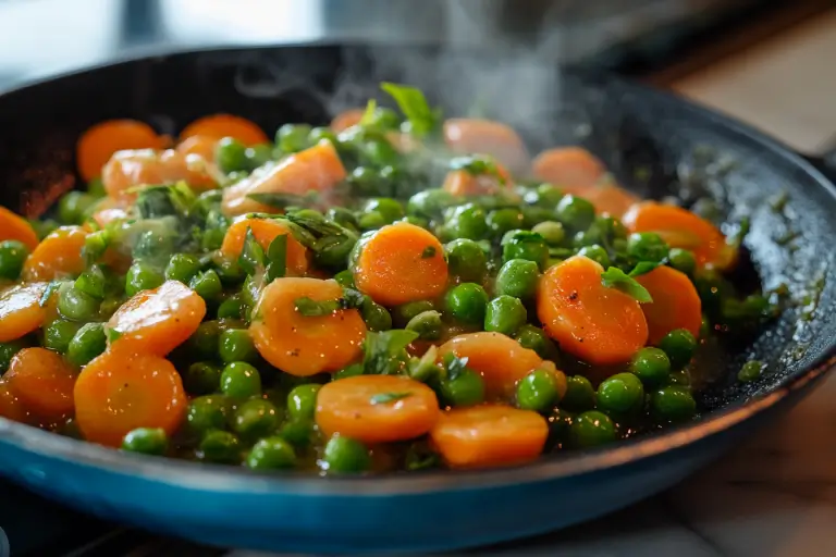 Classic Buttered Peas and Carrots with a Southern Twist