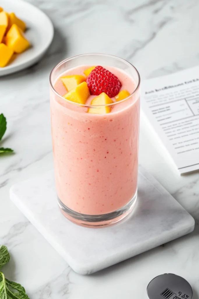 strawberry mango smoothie nutrition facts