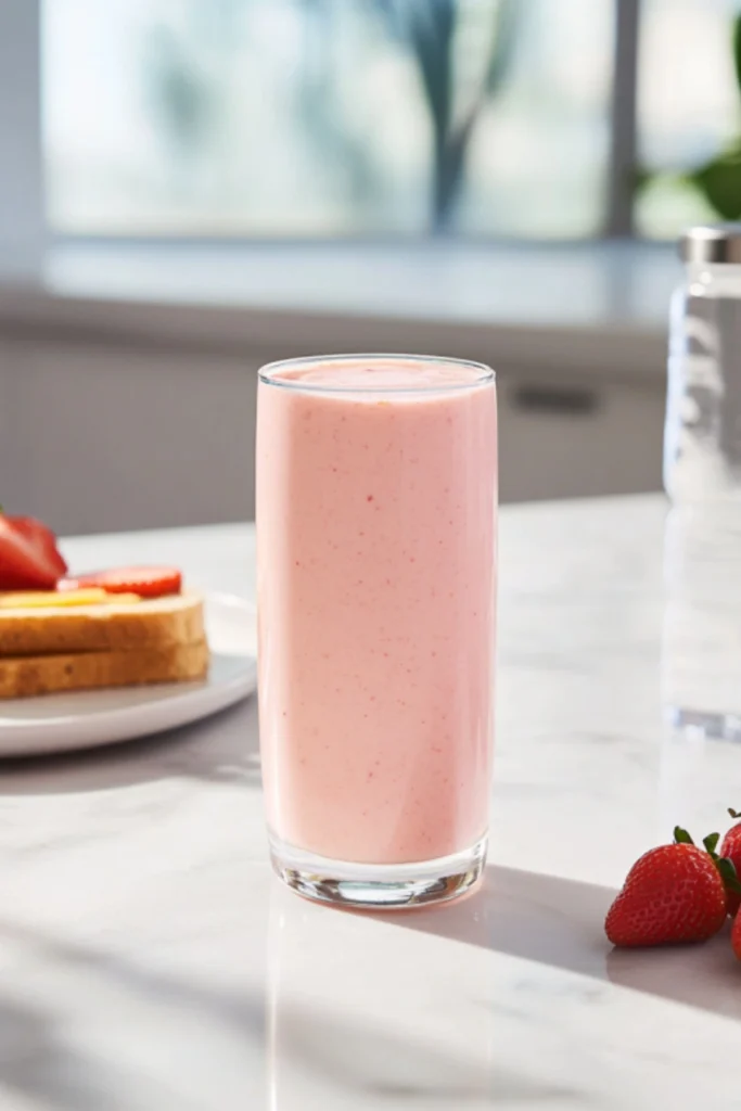 Best times to drink strawberry mango smoothie for optimal nutrition and energy - morning breakfast scene with healthy lifestyle