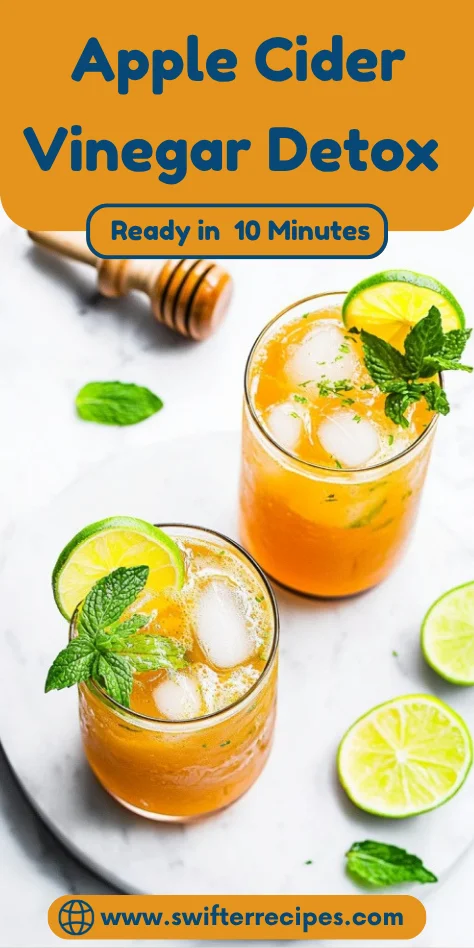 Apple Cider Vinegar Detox Drink Recipe - Quick 10 Minute ACV Detox