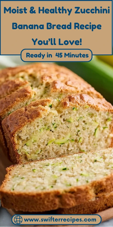 Moist and Healthy Zucchini Banana Bread Recipe Ready in 45 Minutes