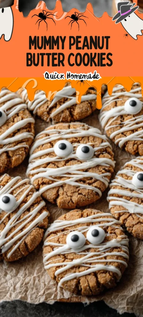Mummy Peanut Butter Cookies – Quick Homemade Halloween Treats