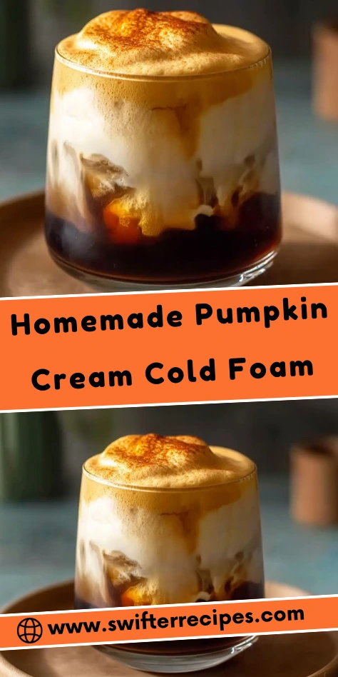 Homemade Pumpkin Cream Cold Foam - Fall-Inspired Coffee Treat