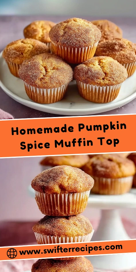 Homemade Pumpkin Spice Muffin Tops with Cinnamon Sugar