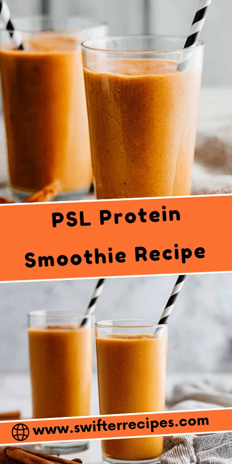 PSL Protein Smoothie Recipe with Pumpkin and Chia Seeds