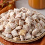 Pumpkin Spice Puppy Chow with Colorful Sprinkles