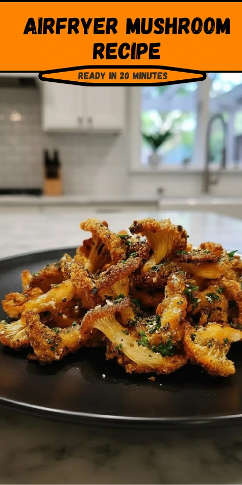 Crispy Airfryer Mushrooms Recipe Ready in 20 Minutes
