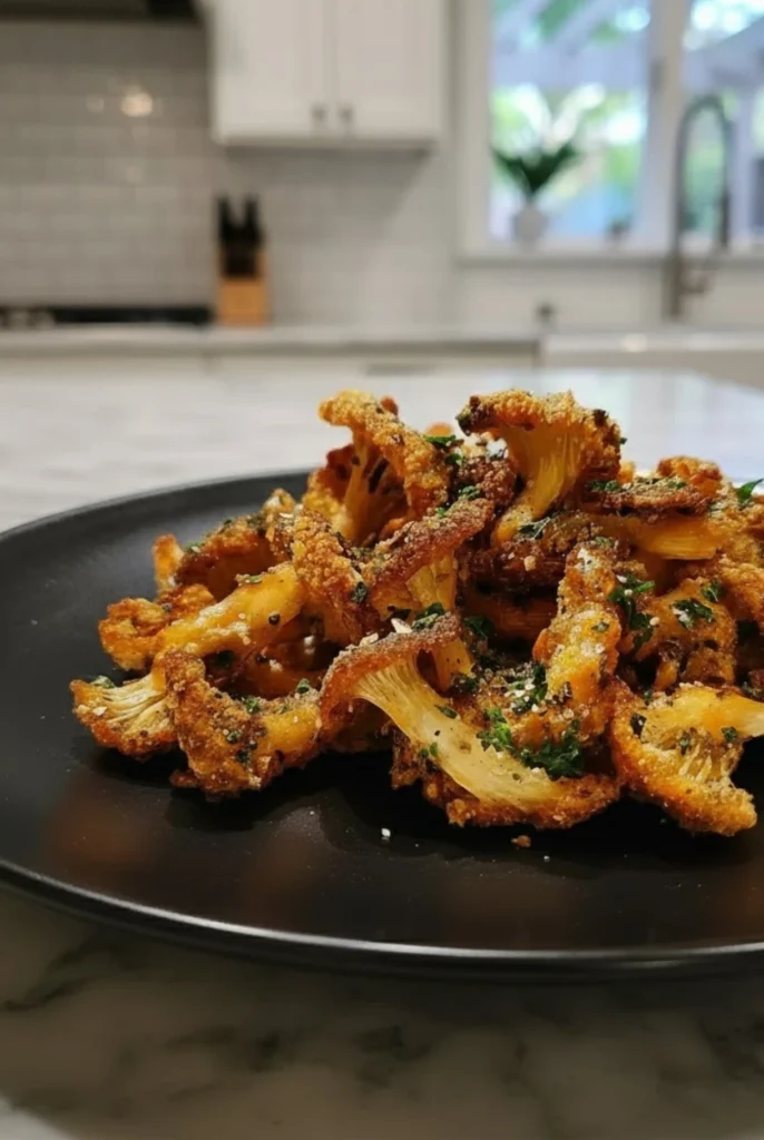 Crispy Airfryer Mushrooms with Garlic and Herbs Ready in 20 Minutes