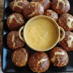 Soft Pretzel Bites with Beer Cheese Dip – Homemade Snack Platter
