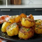 Crispy Air Fryer Potatoes Garnished with Fresh Parsley