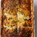 Authentic Homemade Greek Moussaka with Golden Béchamel Topping