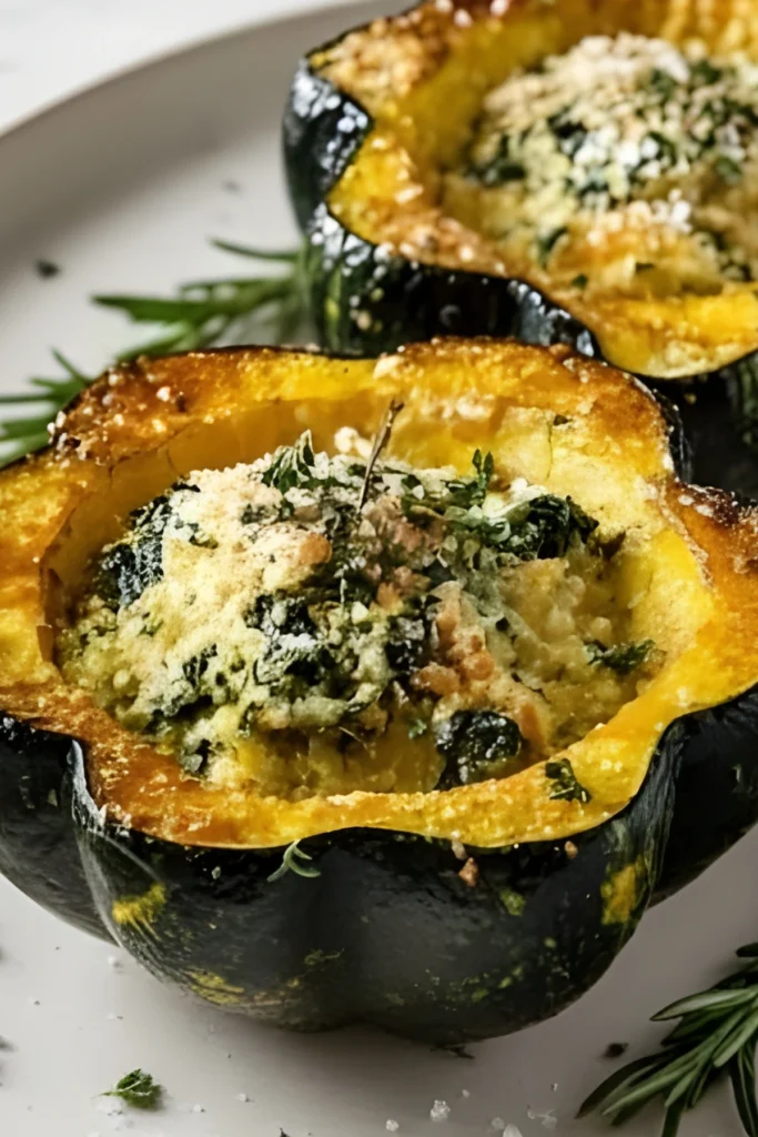 Parmesan Herb Roasted Acorn Squash
