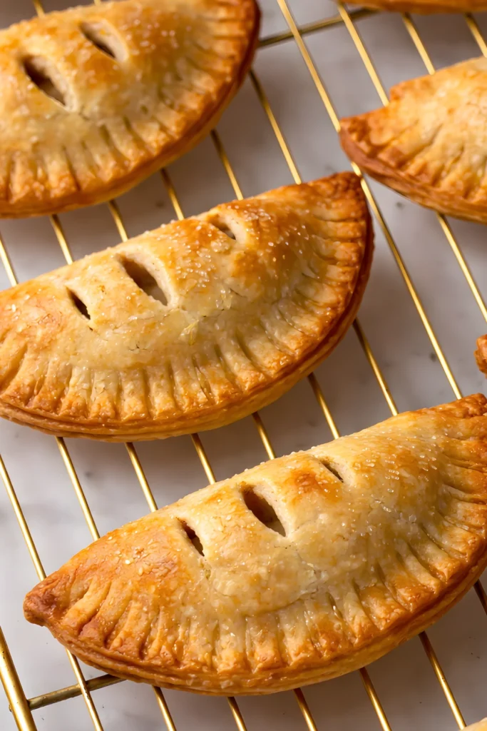Freshly Baked Apple Hand Pies with Golden, Crispy Crust
