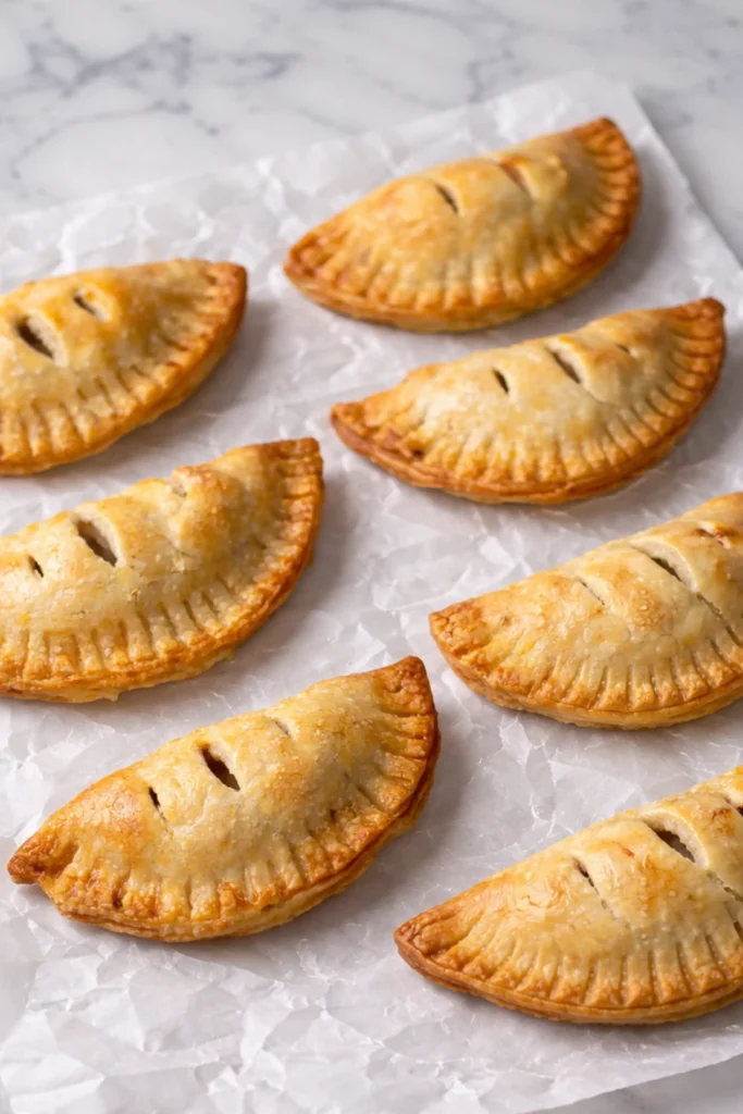 Freshly Baked Apple Hand Pies with Golden Crust