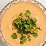 Chile Relleno Soup with Fresh Cilantro Garnish