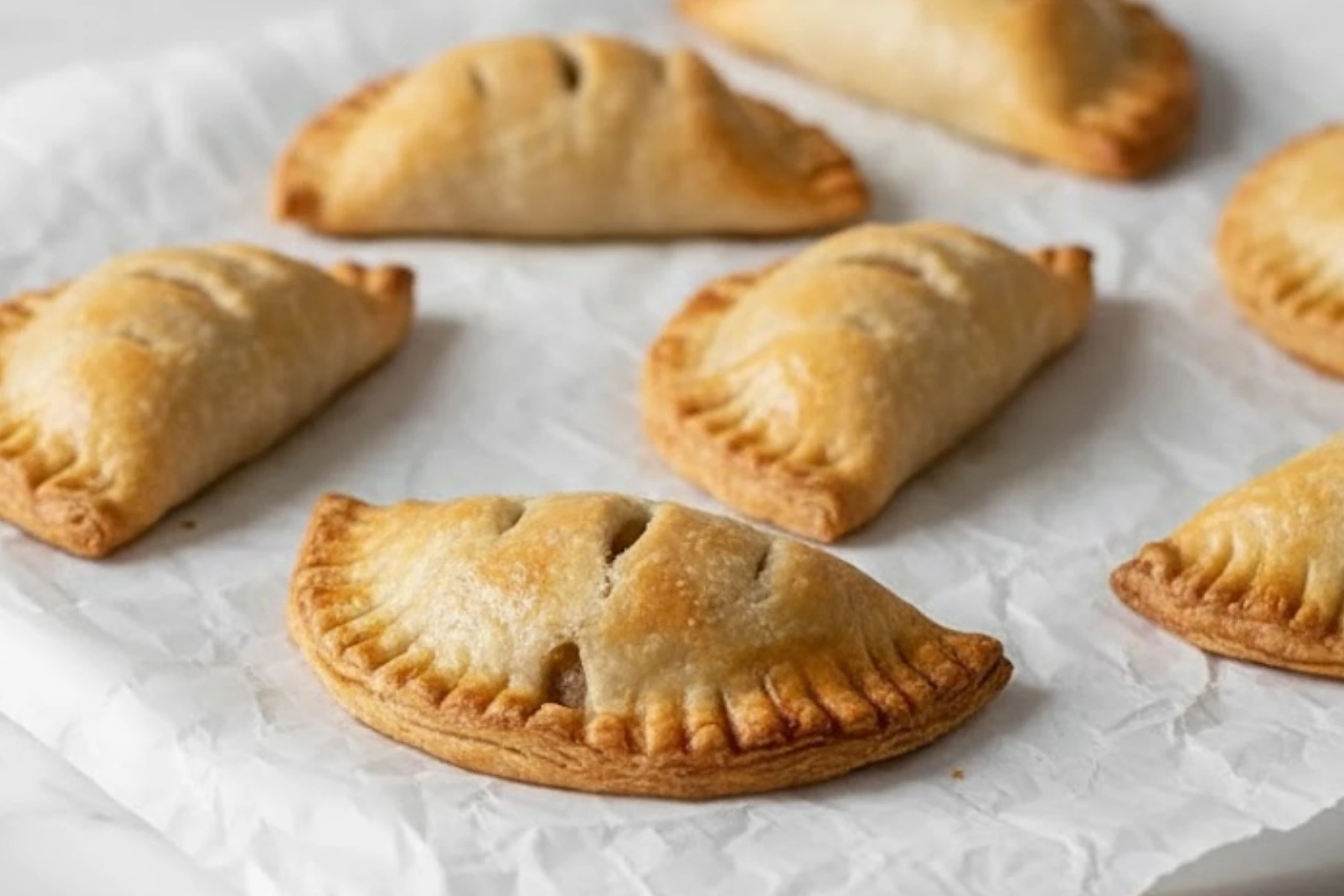 Golden, Flaky Apple Hand Pies Freshly Baked