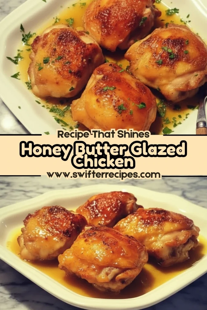 Honey Butter Glazed Chicken Thighs in Golden Sauce