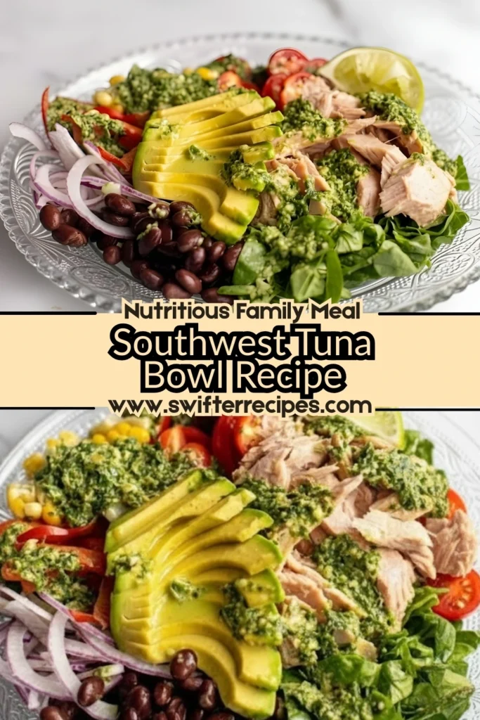 Southwest Tuna Bowl with Avocado, Black Beans, and Lime Vinaigrette
