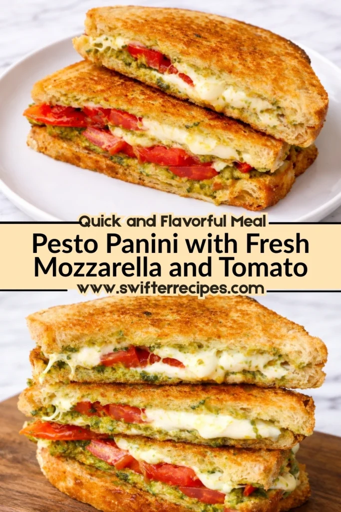 Pesto Panini with Fresh Mozzarella and Tomato – Quick and Flavorful