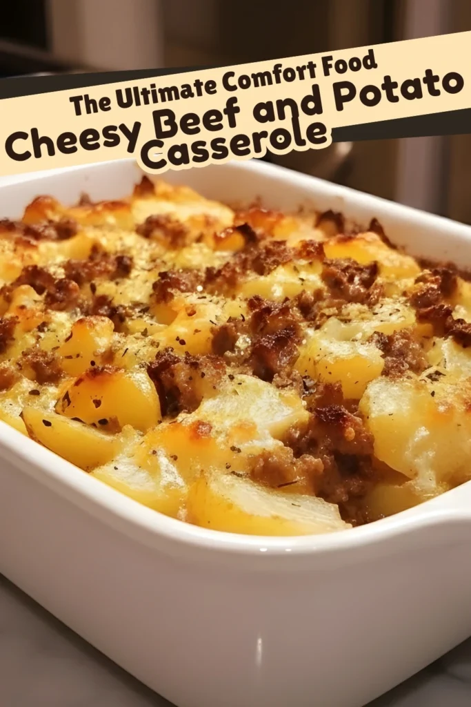 Cheesy Beef and Potato Casserole Golden Layers of Flavor