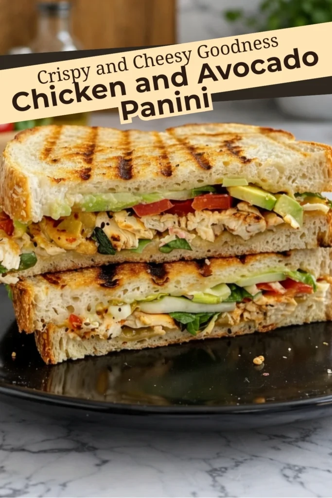 Crispy Chicken and Avocado Panini with Fresh Veggies