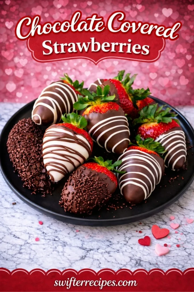 Chocolate Covered Strawberries Valentine Dessert Recipe
