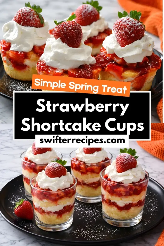 Strawberry shortcake cups simple spring treat recipe