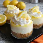 No-Bake Lemon Cheesecake Cups with Graham Cracker Crust