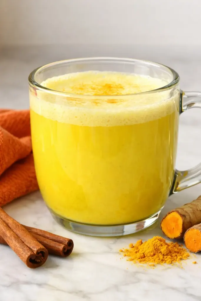 Golden Milk Authentic Haldi Doodh with Turmeric and Cinnamon