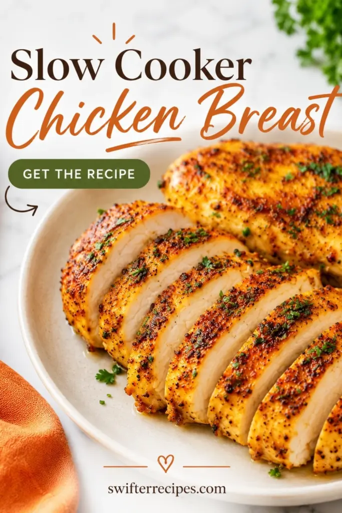 Slow Cooker Chicken Breast image placeholder with no visible food details.